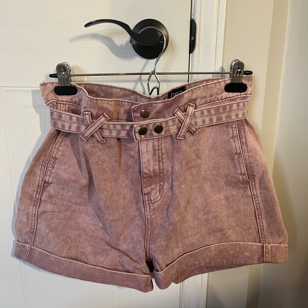 Women's Pink Denim Shorts